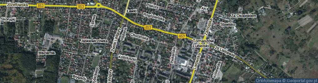 Zdjęcie satelitarne Struga ul.